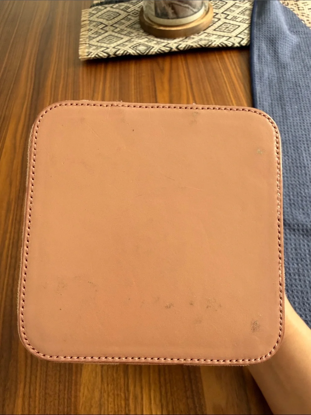 Vintage Gucci Pink GG Canvas Vanity Case with Top Handle